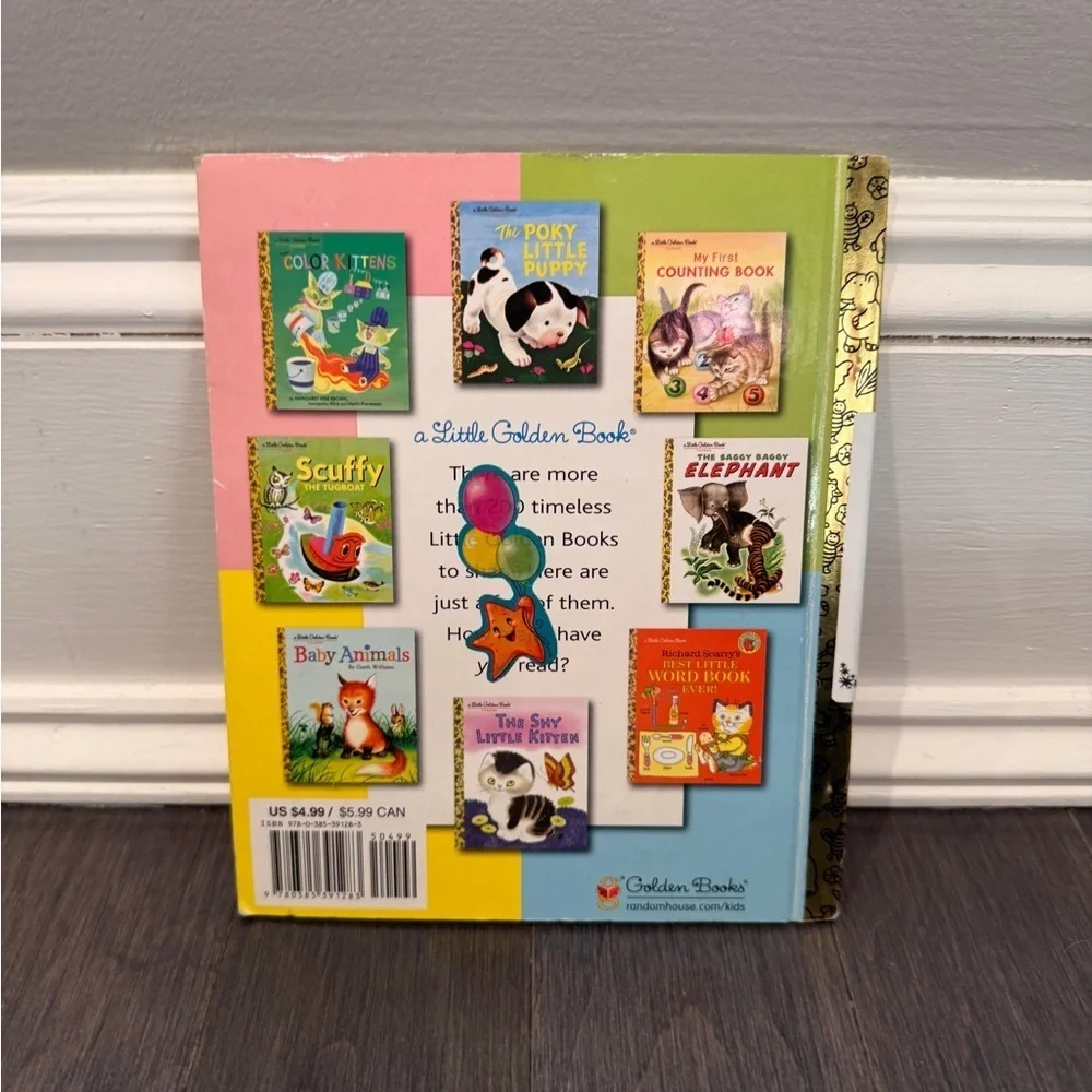 VINTAGE 1985 Little Golden Book Classic: Bunnies' ABC Hardcover Book Toddler Kid